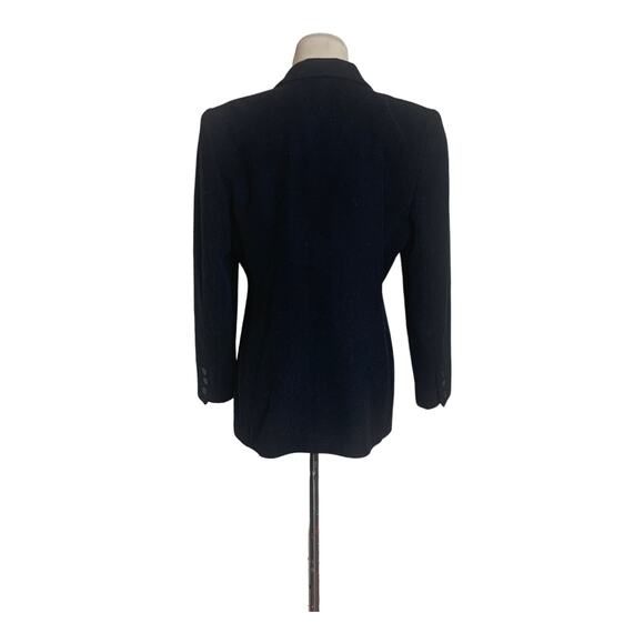 Norton McNaughton vintage black wool 3 buttons blazer size 8P - Picture 2 of 10